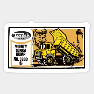 TONKA - Mighty Tonka Dump - Authentic, Distressed Sticker